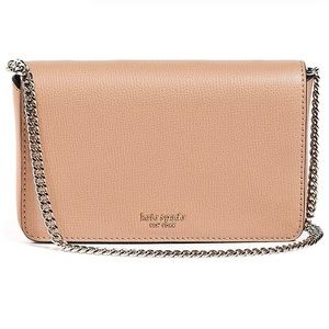 Kate Spade Sylvia Chain Crossbody Wallet - Light Fawn